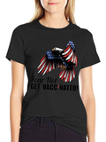 Fear Not Get Vaccinated Eagle Patriotic T-Shirt product image 1