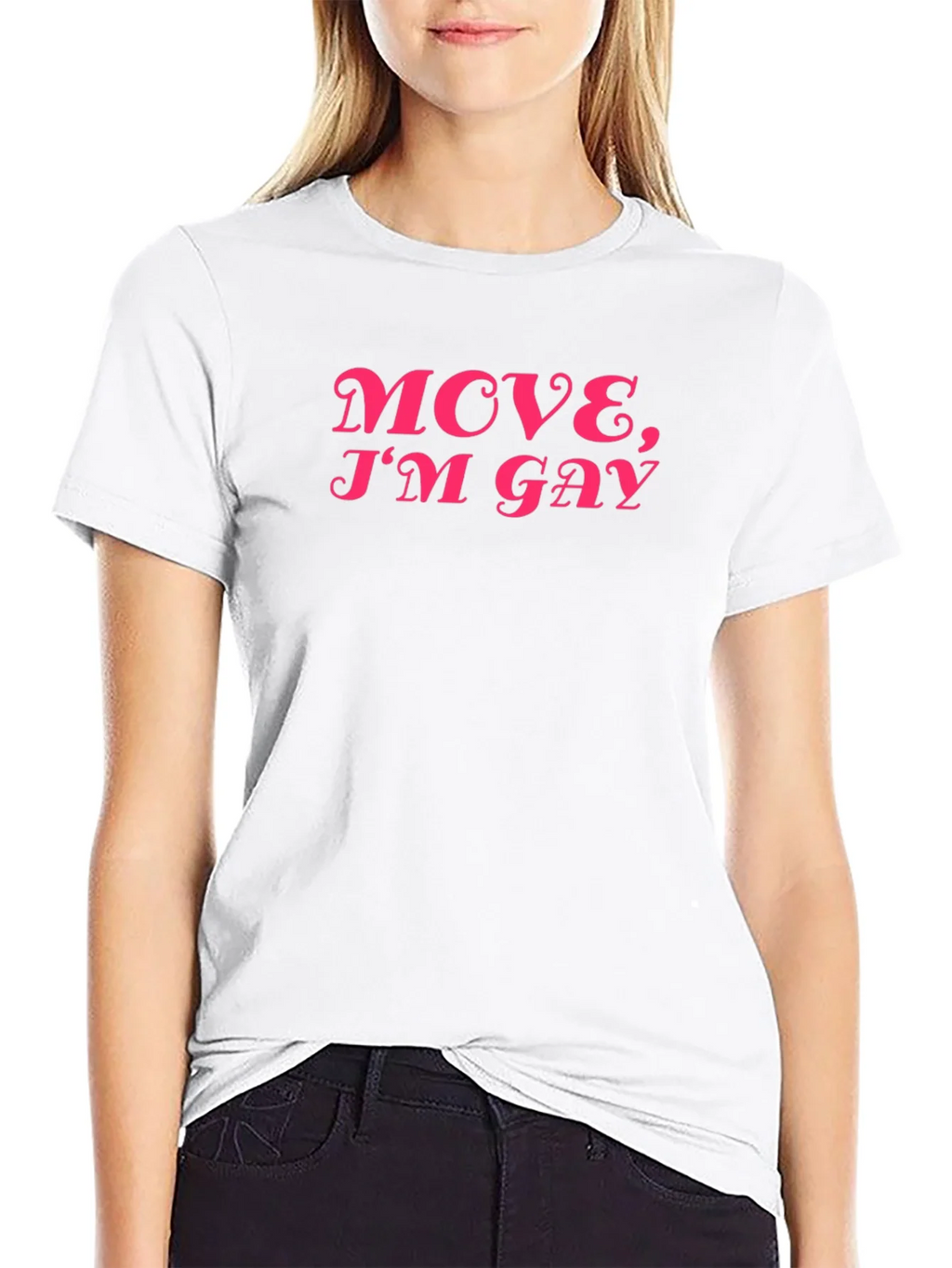 Move Im Gay Graphic Tee - Black product image 11
