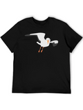 Seagull Graphic Tee - Black Casual T-Shirt product image 1