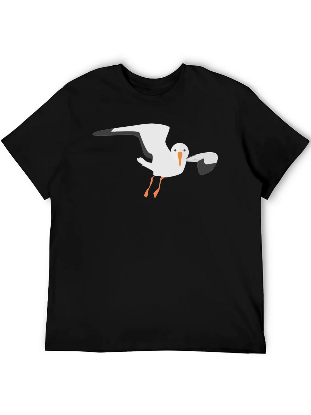Seagull Graphic Tee - Black Casual T-Shirt product image 1