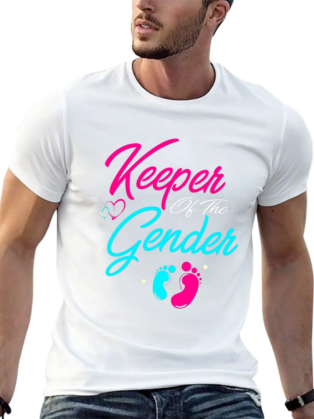 Keeper of the Gender Reveal T-Shirt product image 4