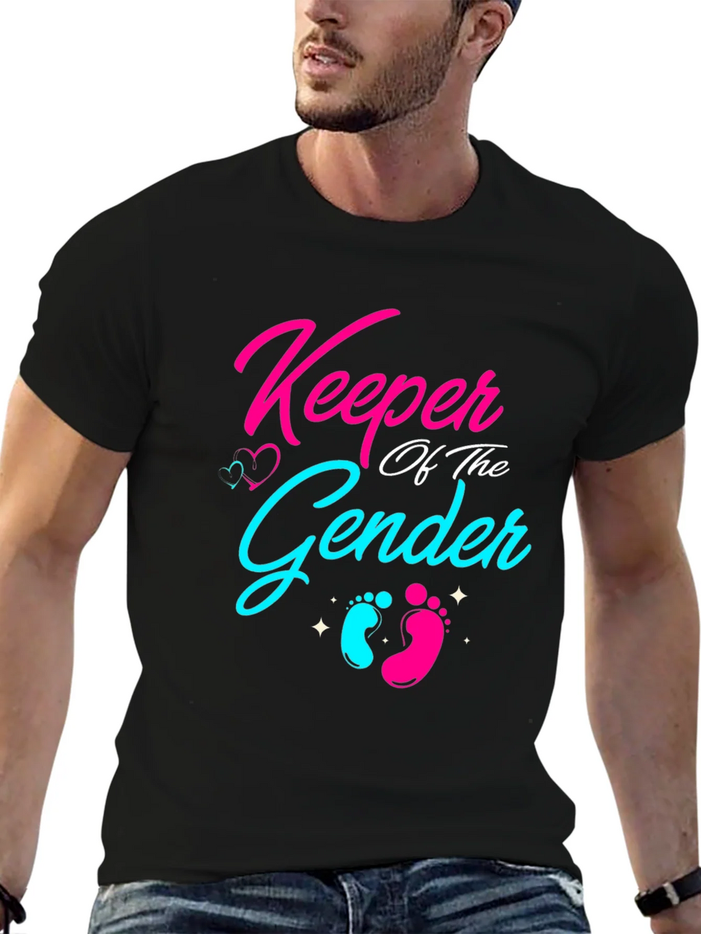 Keeper of the Gender Reveal T-Shirt product image 9