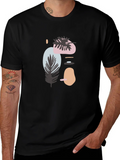 Abstract Art Graphic Print Crew Neck T-Shirt product image 1