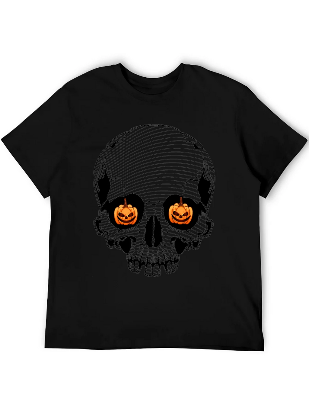 Halloween Skull Pumpkin Eyes T-Shirt product image 8