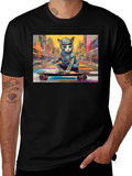 Cool Cat Skateboarder T-Shirt product image 1