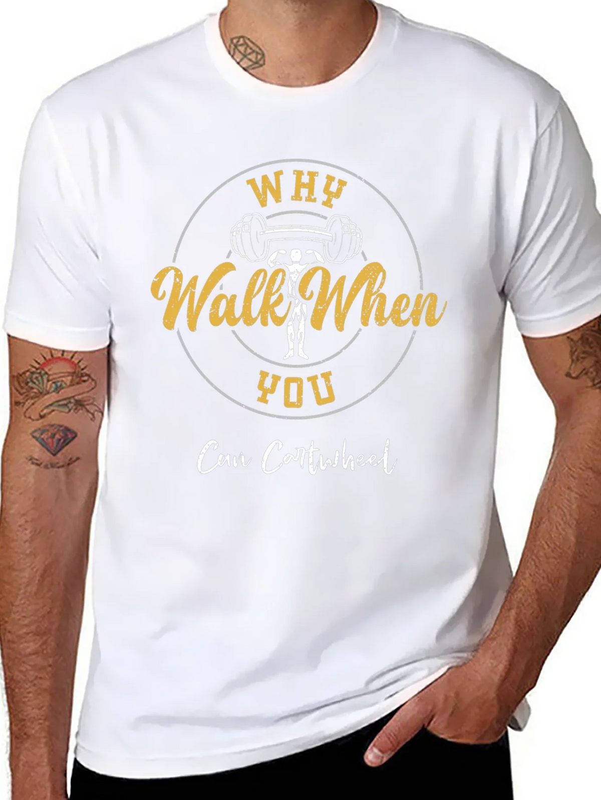 Why Walk When You Can Cartwheel Graphic T-Shirt product image 10