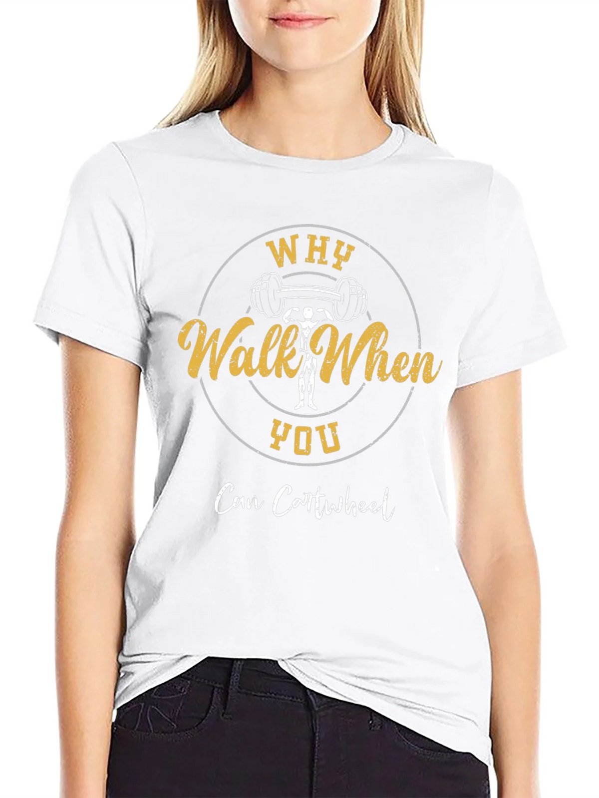 Why Walk When You Can Cartwheel Graphic T-Shirt product image 11