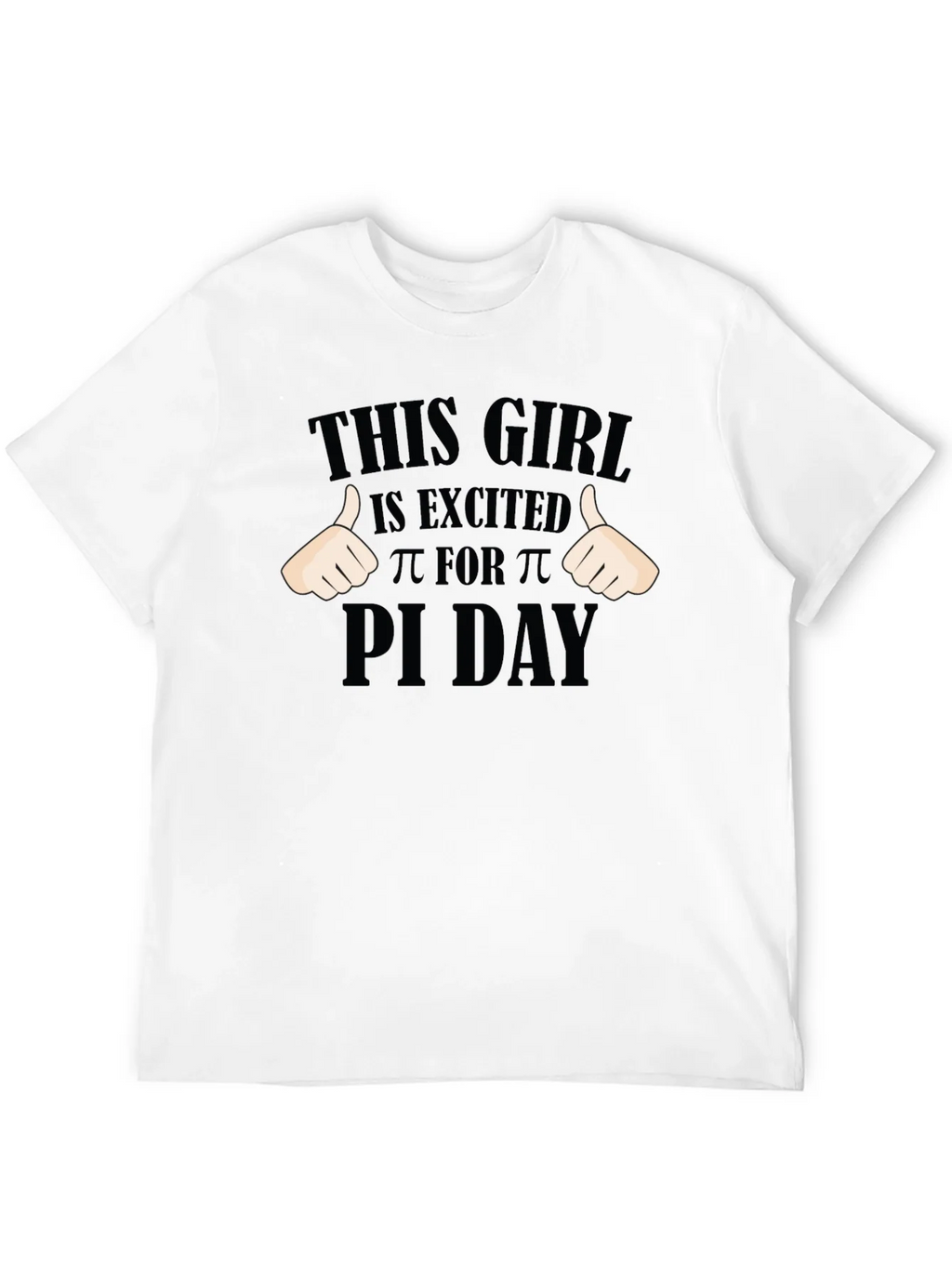 Pi Day Excited Girl T-Shirt - Math Geek Apparel product image 3