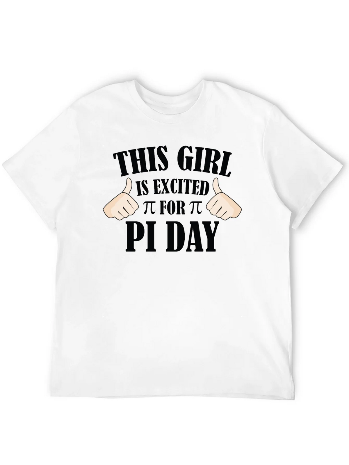 Pi Day Excited Girl T-Shirt - Math Geek Apparel product image 3