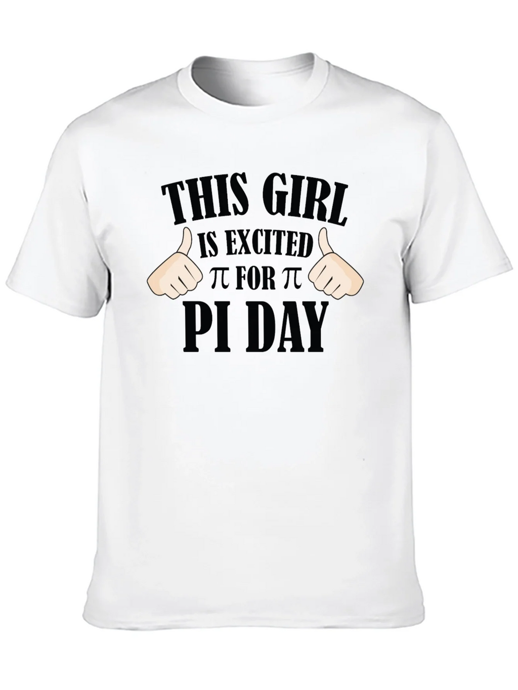 Pi Day Excited Girl T-Shirt - Math Geek Apparel product image 12
