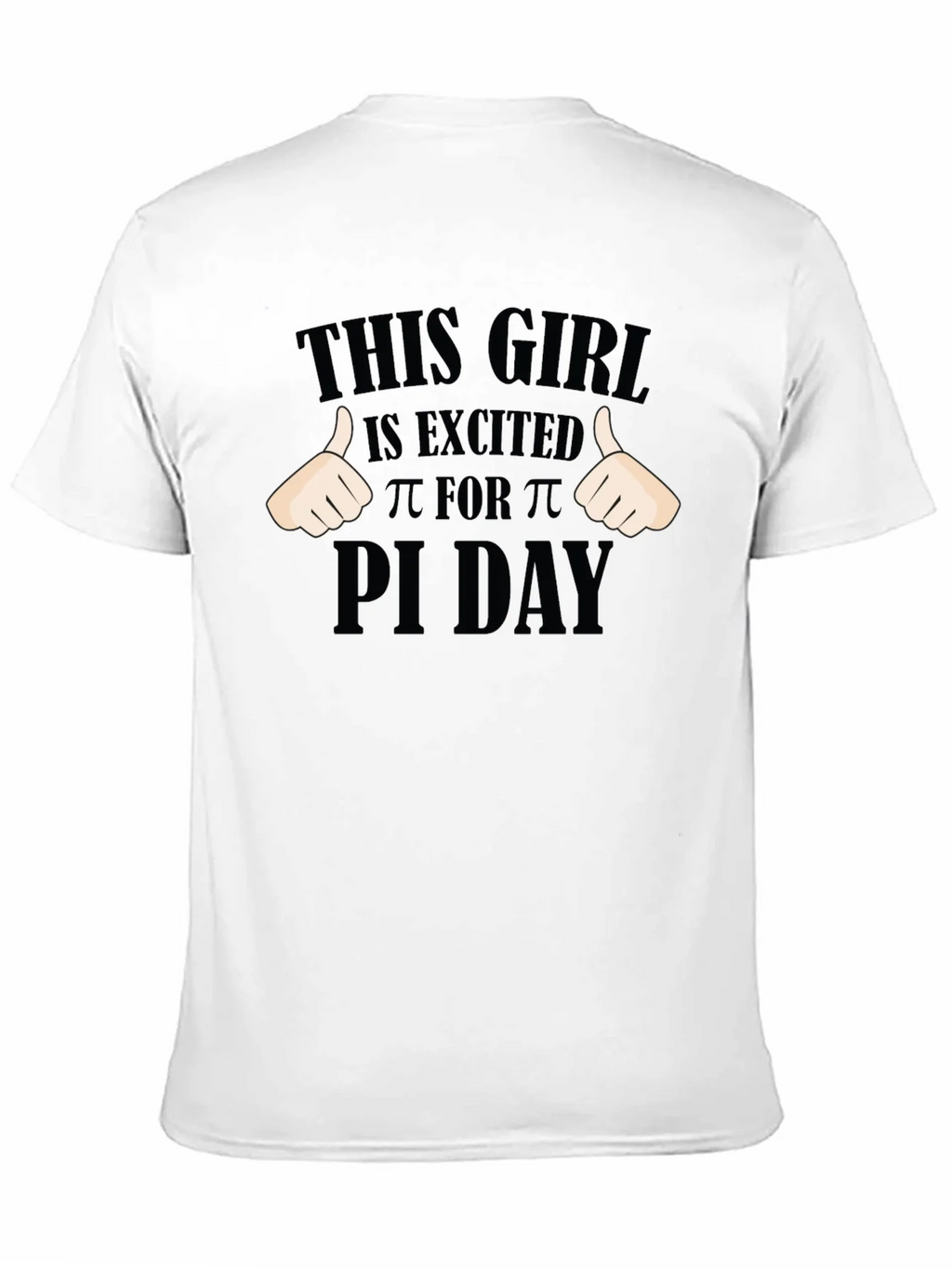 Pi Day Excited Girl T-Shirt - Math Geek Apparel product image 2