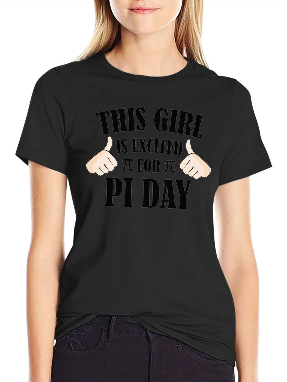 Pi Day Excited Girl T-Shirt - Math Geek Apparel product image 5