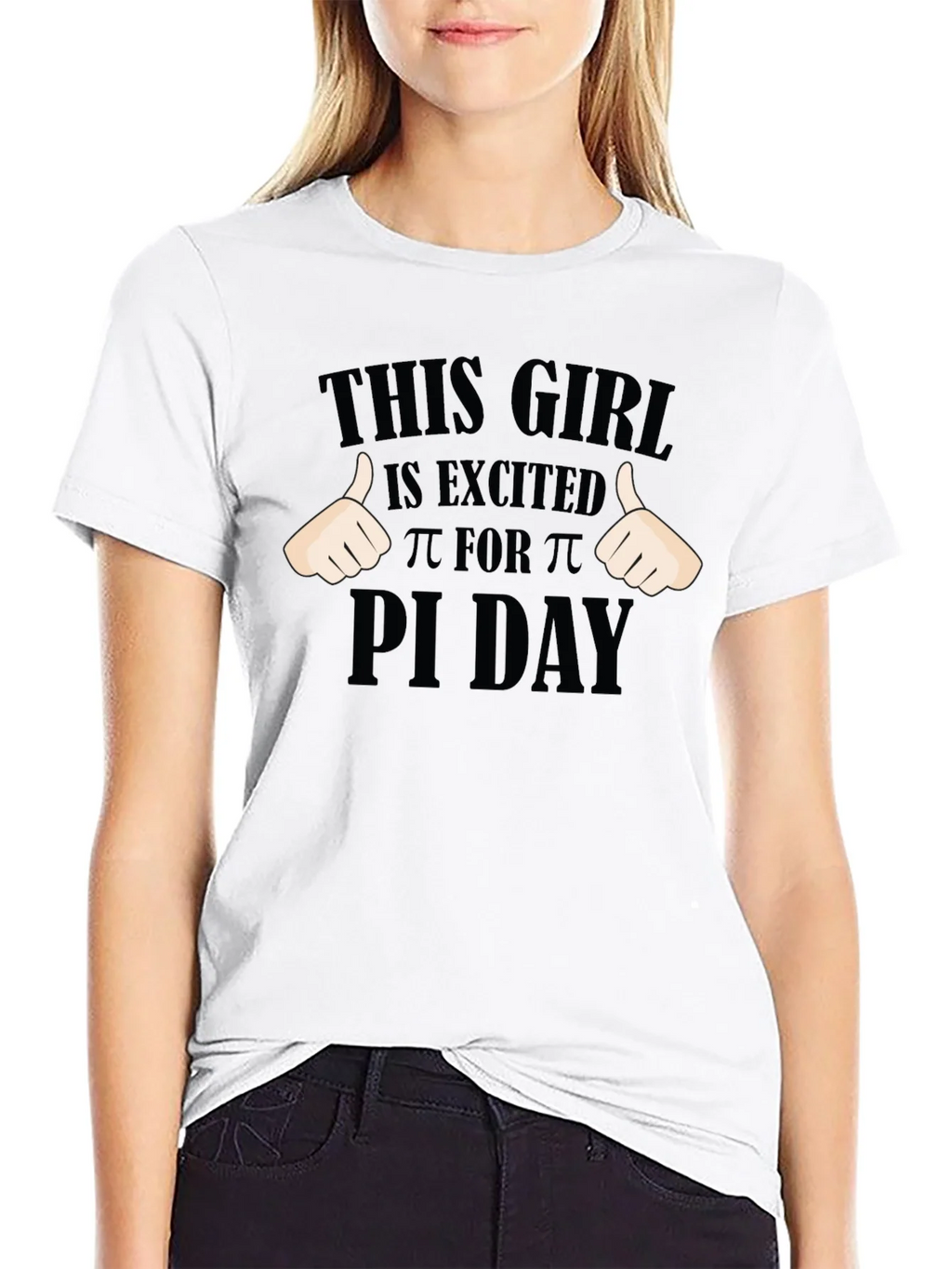 Pi Day Excited Girl T-Shirt - Math Geek Apparel product image 11