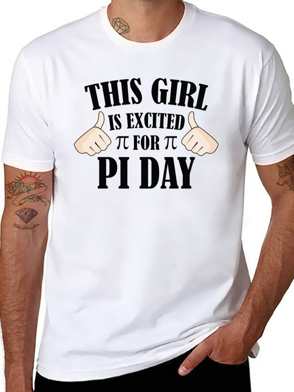 Pi Day Excited Girl T-Shirt - Math Geek Apparel product image 10