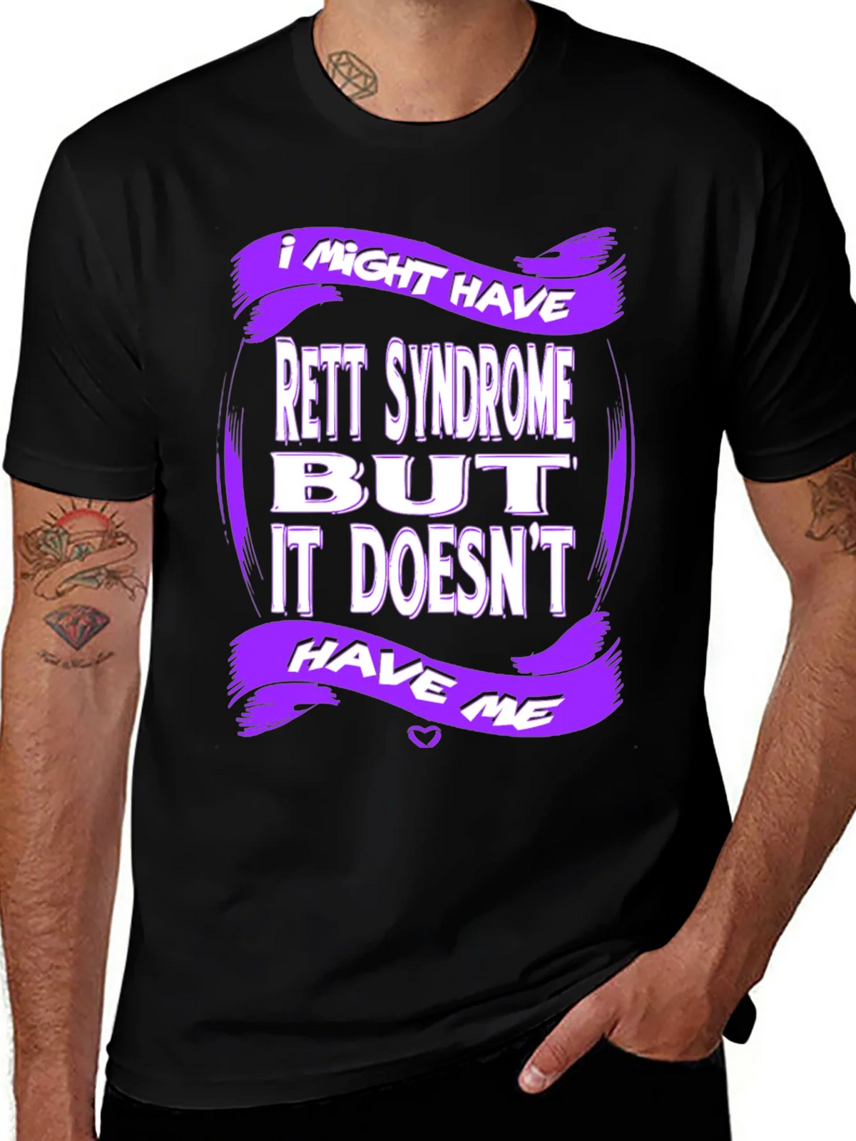 Rett Syndrome Awareness T-Shirt - Purple Design product image 1