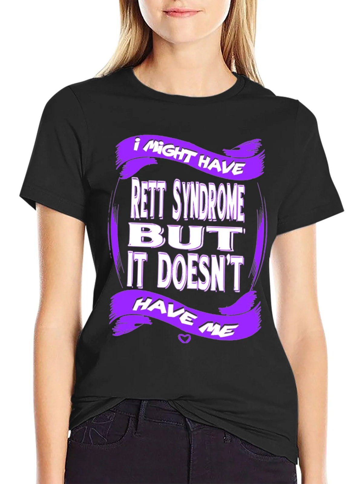 Rett Syndrome Awareness T-Shirt - Purple Design product image 5