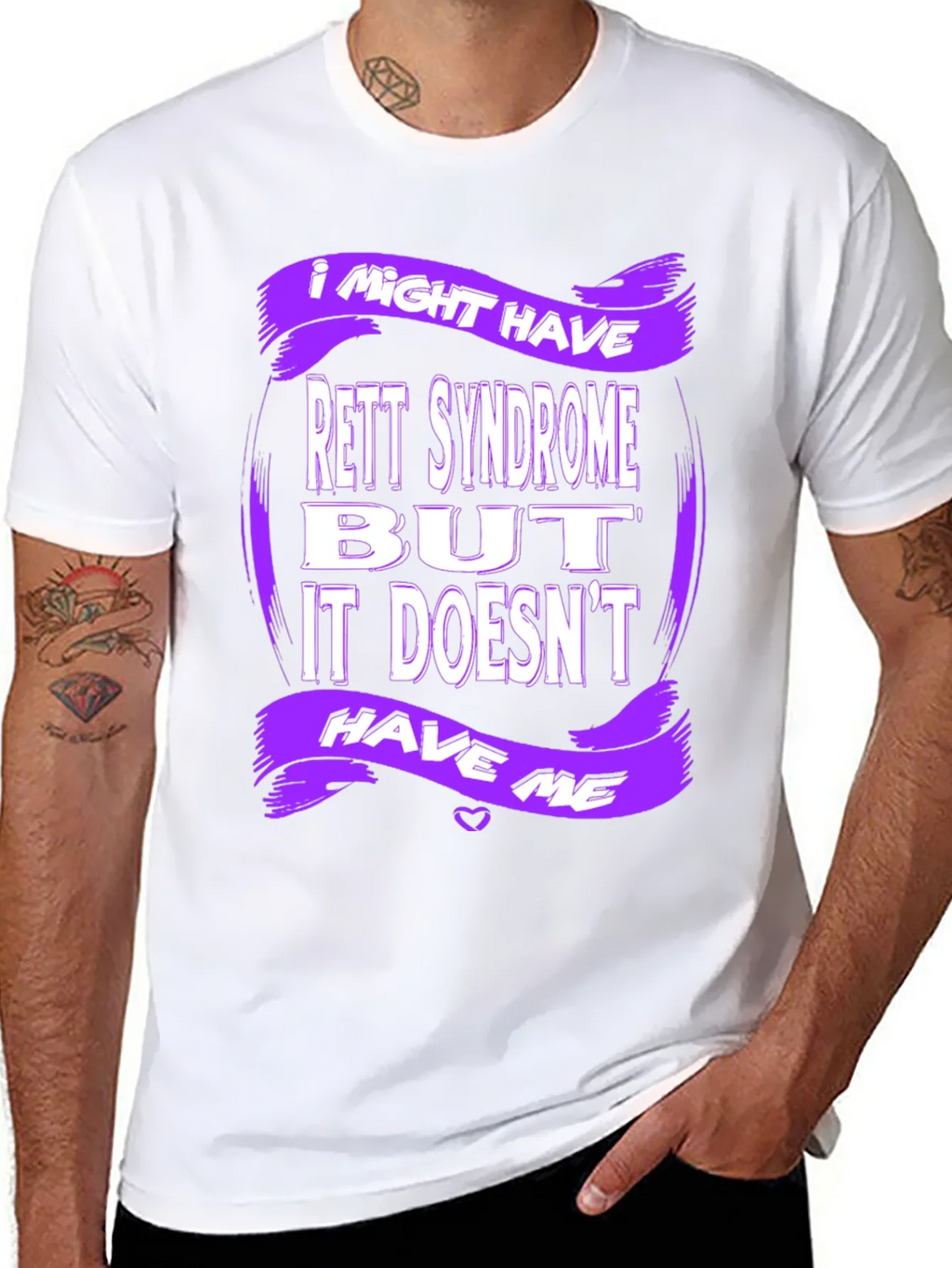 Rett Syndrome Awareness T-Shirt - Purple Design product image 10