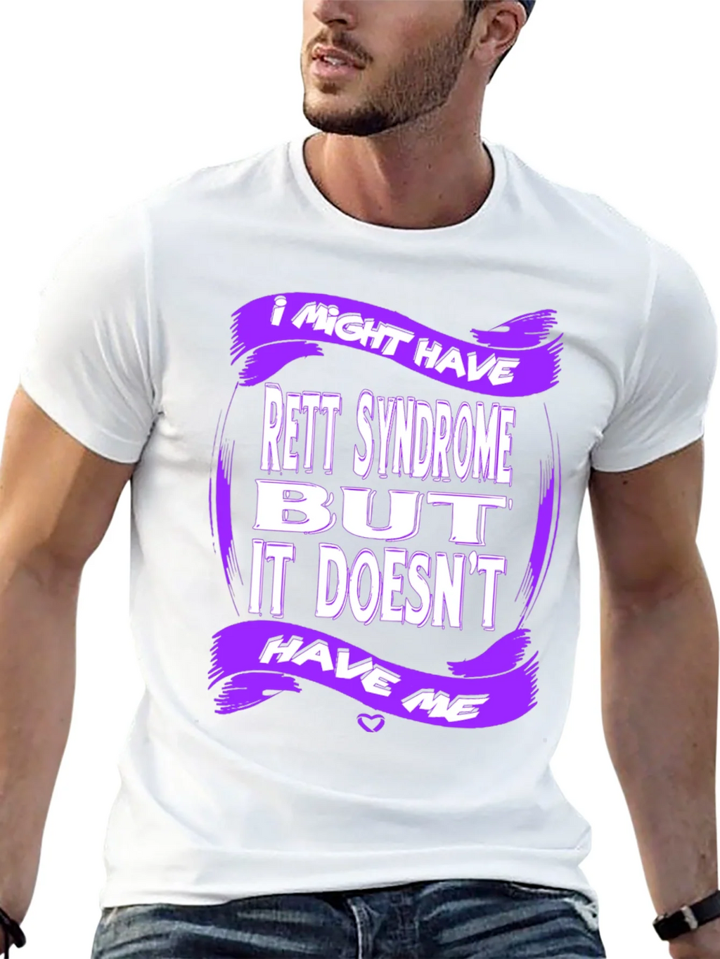 Rett Syndrome Awareness T-Shirt - Purple Design product image 4