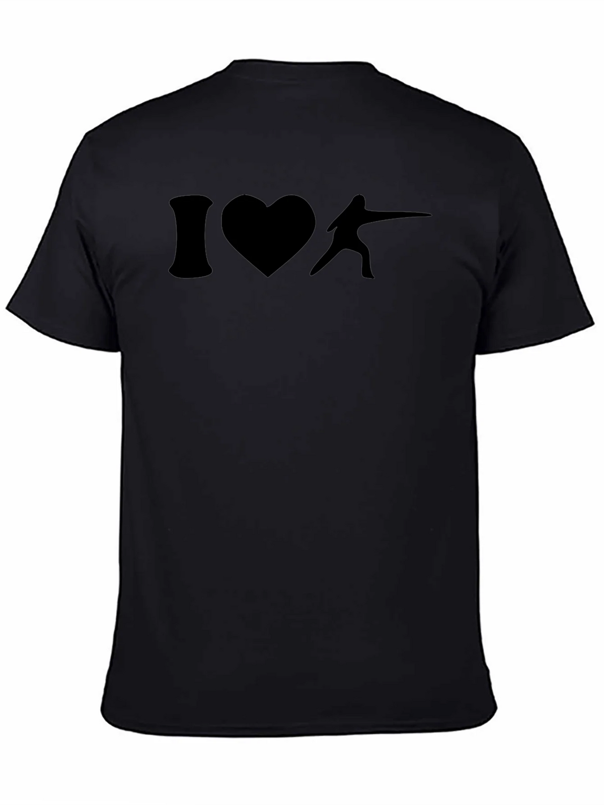 I Heart Fencing T-Shirt - Black product image 7