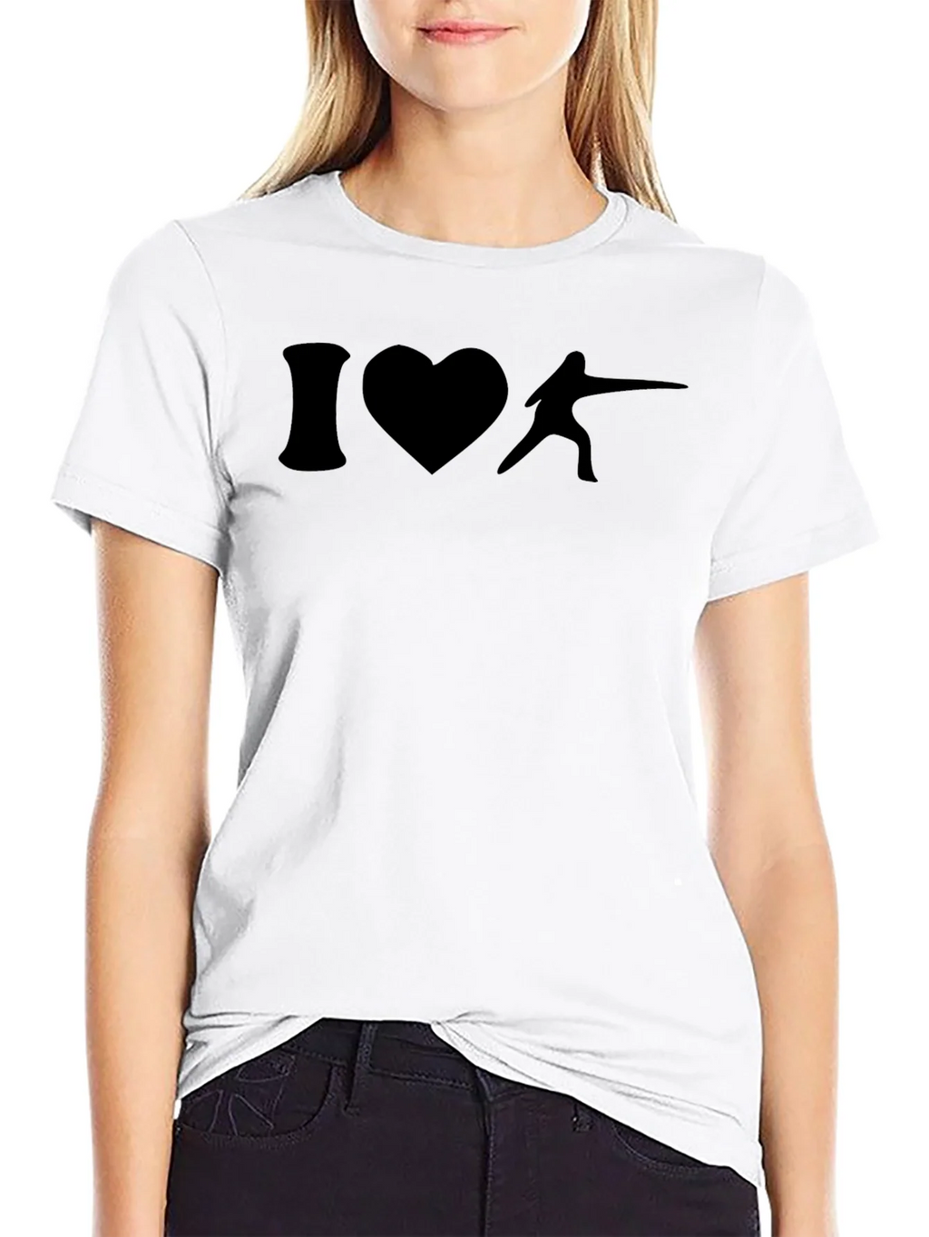 I Heart Fencing T-Shirt - Black product image 11