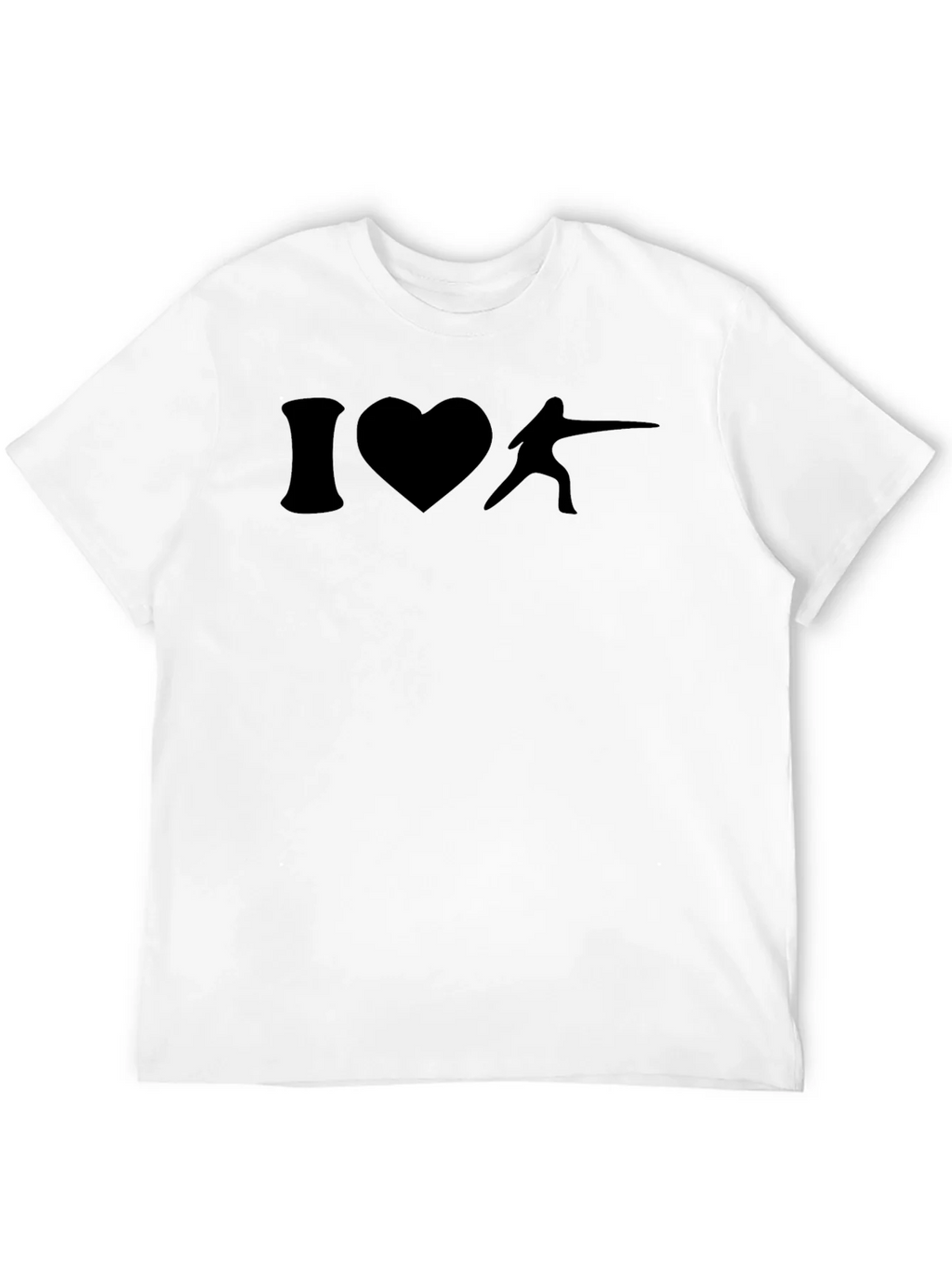 I Heart Fencing T-Shirt - Black product image 3