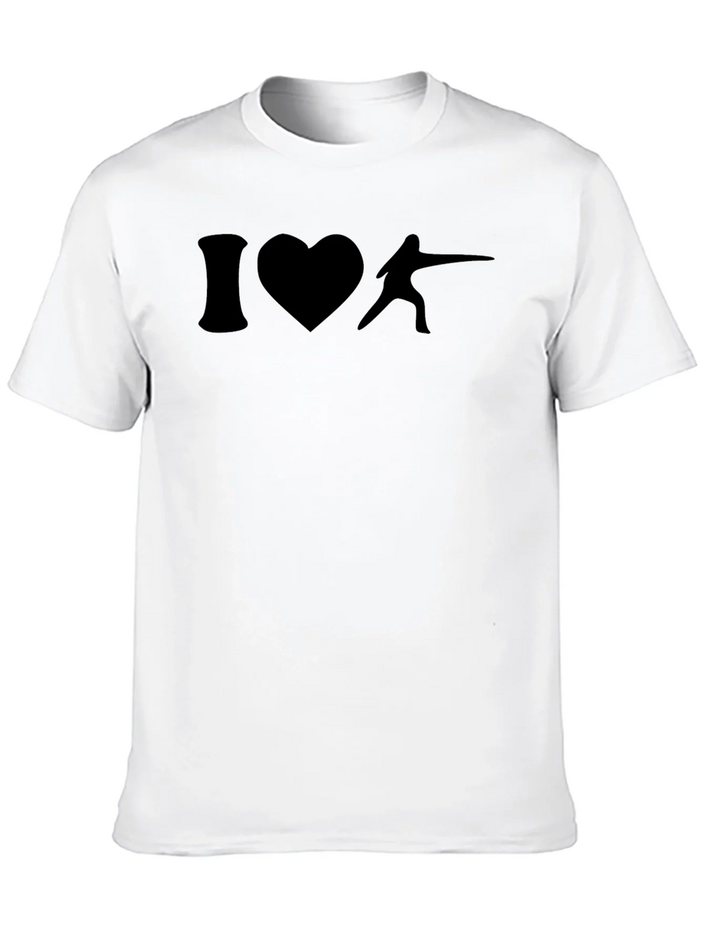 I Heart Fencing T-Shirt - Black product image 12
