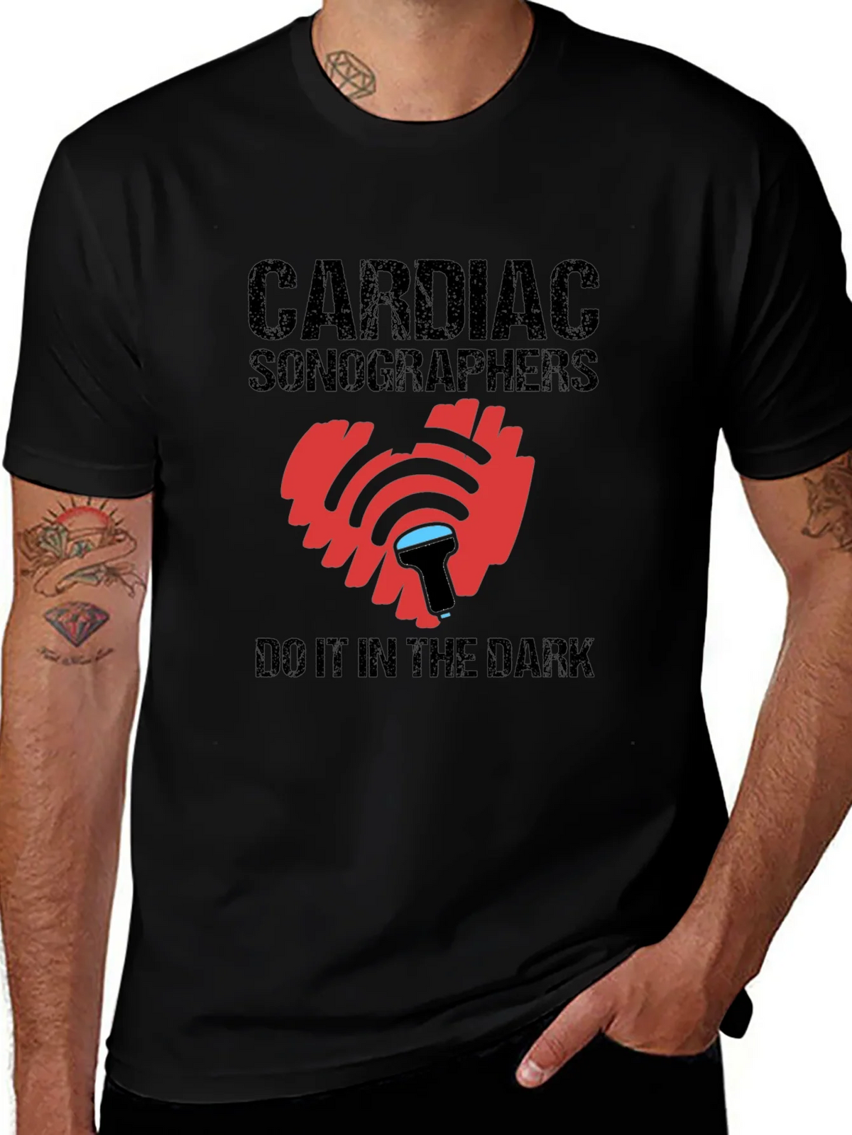 Cardiac Sonographer T-Shirt Heart Ultrasound Tee product image 1
