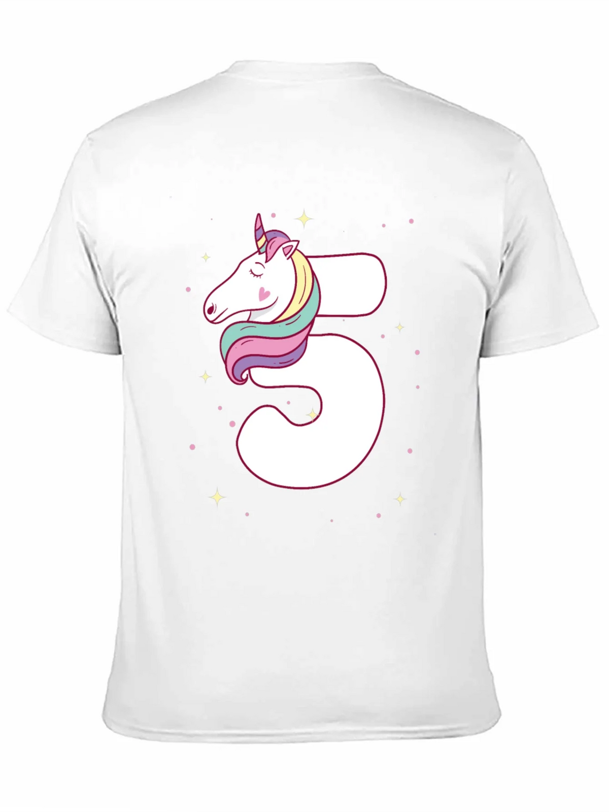 Unicorn 5th Birthday T-Shirt - Cute Party Outfit product image 2