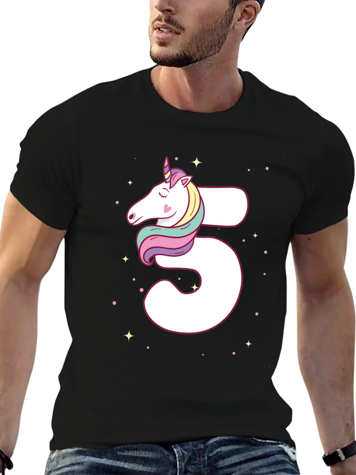 Unicorn 5th Birthday T-Shirt - Cute Party Outfit product image 9