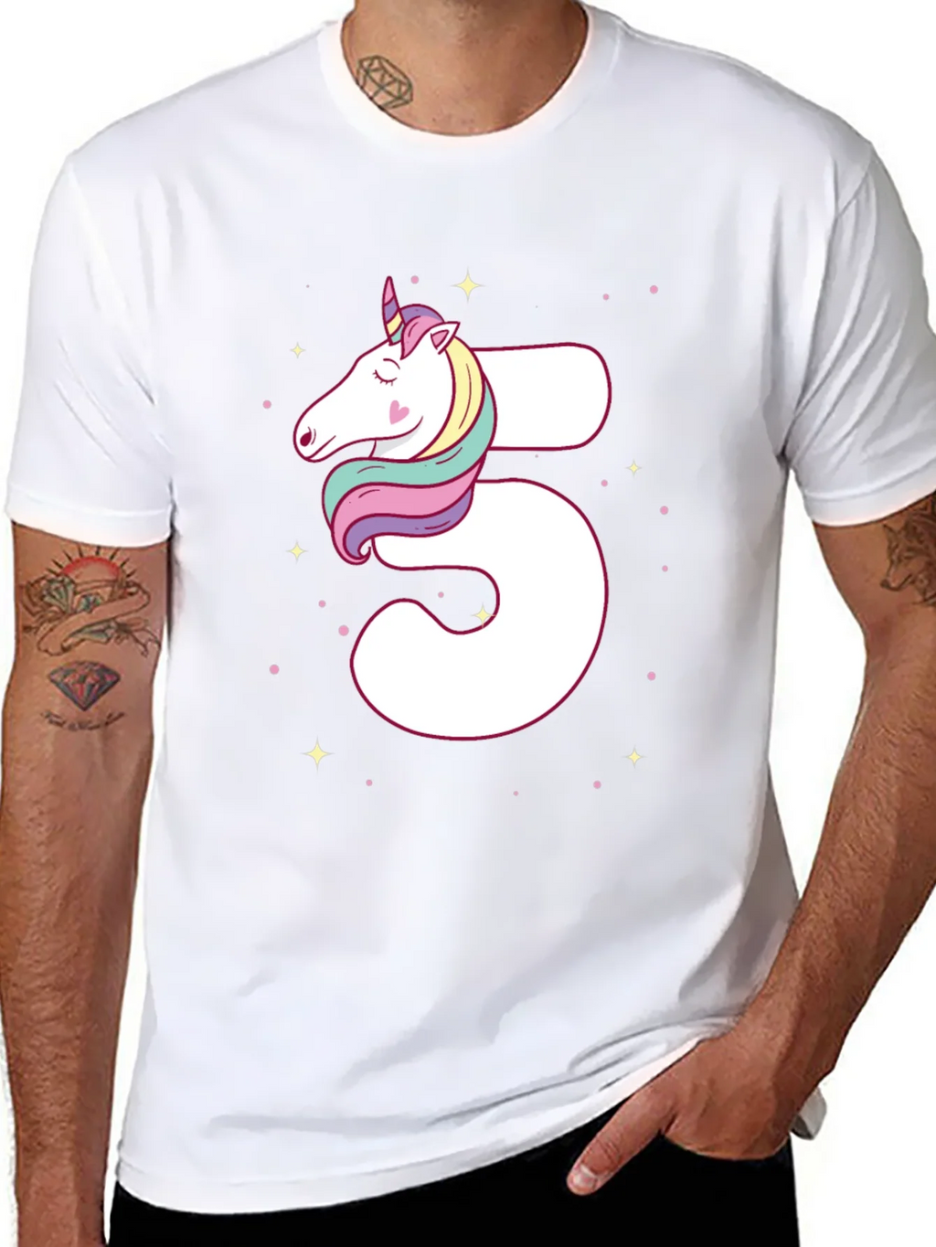 Unicorn 5th Birthday T-Shirt - Cute Party Outfit product image 10