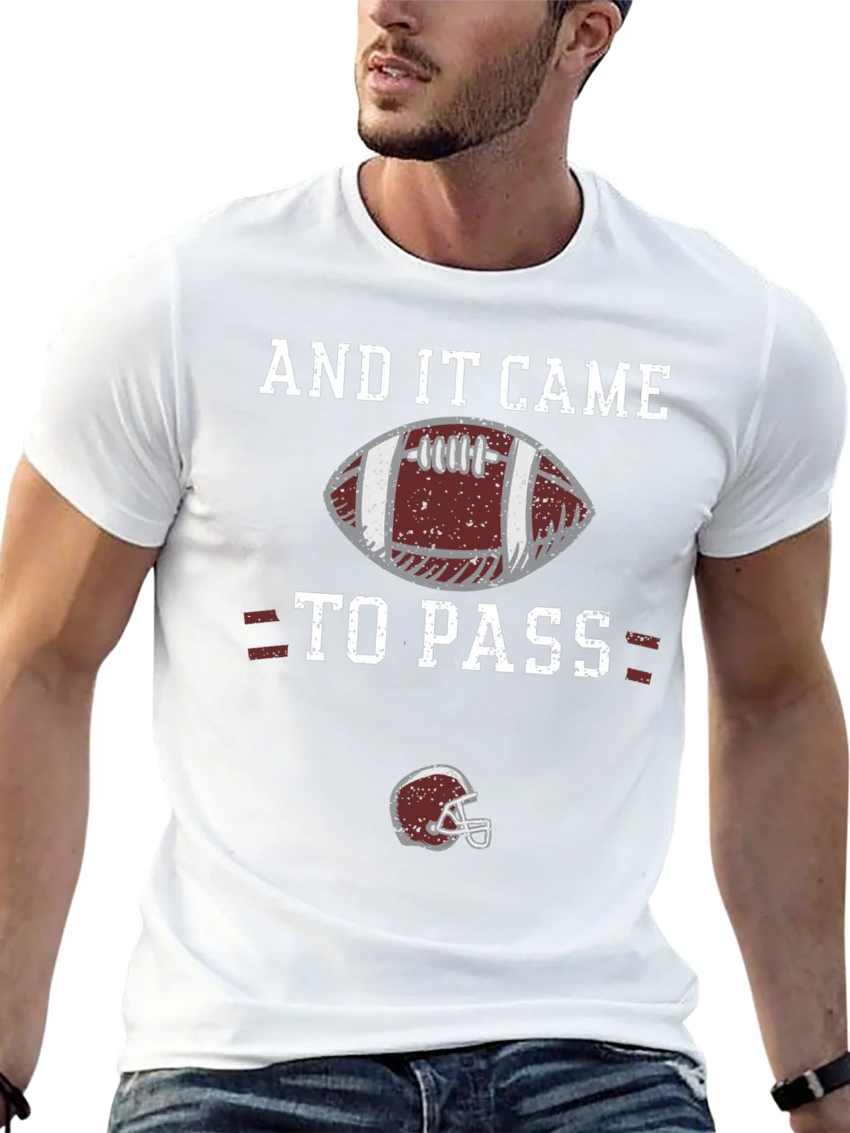 And It Came To Pass Football T-Shirt product image 4