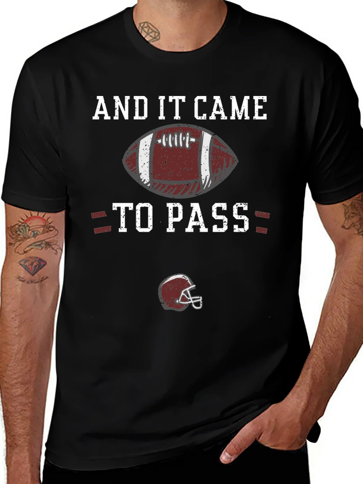 And It Came To Pass Football T-Shirt product image 1