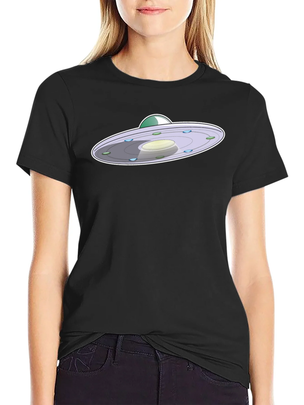 UFO Graphic Print Tee - Short Sleeve Crew Neck product image 5