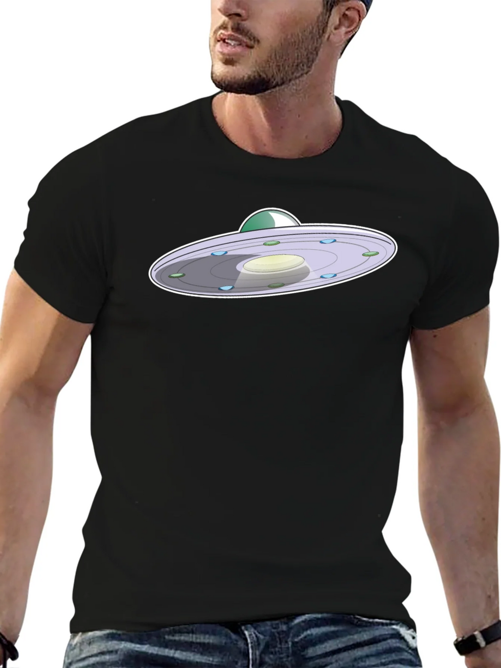 UFO Graphic Print Tee - Short Sleeve Crew Neck product image 9