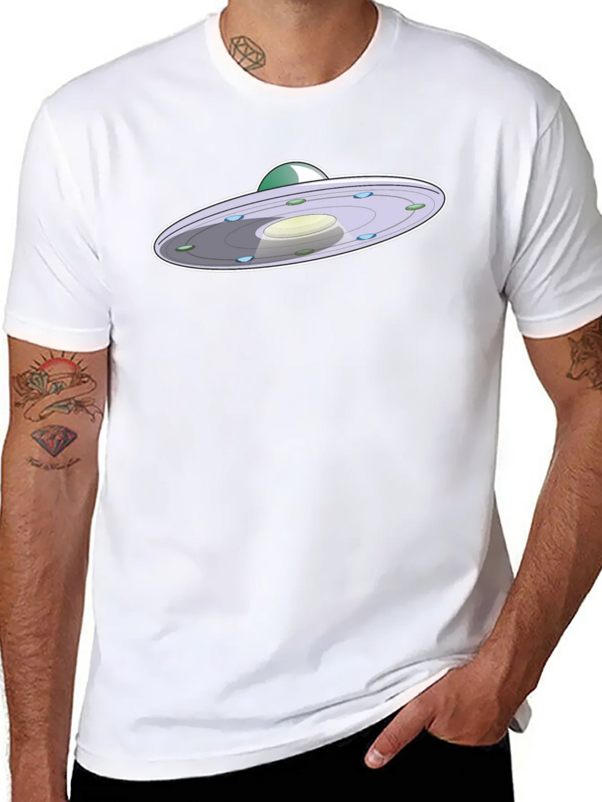 UFO Graphic Print Tee - Short Sleeve Crew Neck product image 10