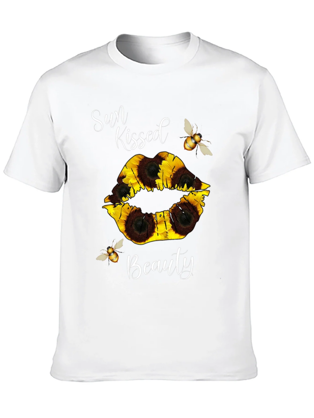 Sun Kissed Beauty Sunflower Lip T-Shirt product image 12