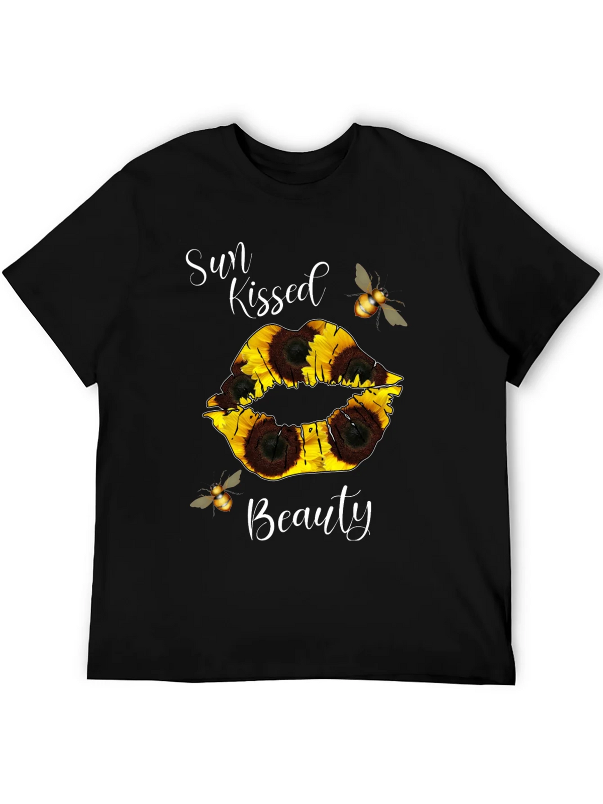 Sun Kissed Beauty Sunflower Lip T-Shirt product image 8