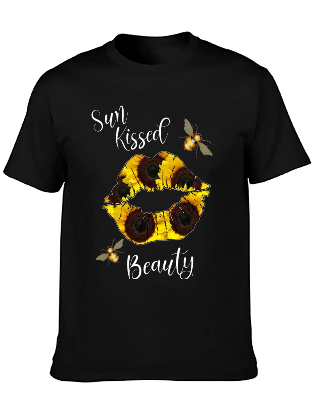 Sun Kissed Beauty Sunflower Lip T-Shirt product image 6