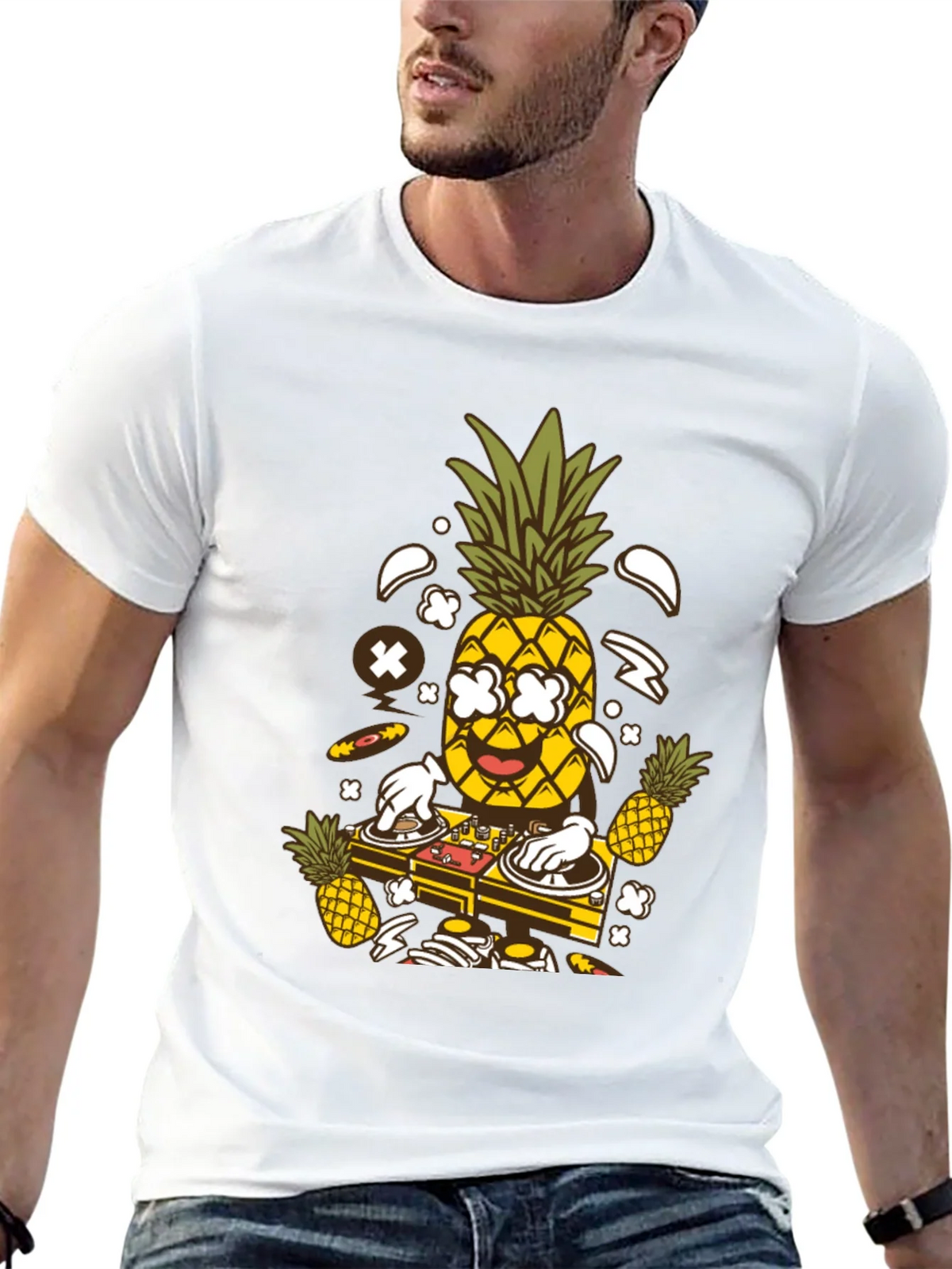 DJ Pineapple Graphic T-Shirt - Party Time! product image 4