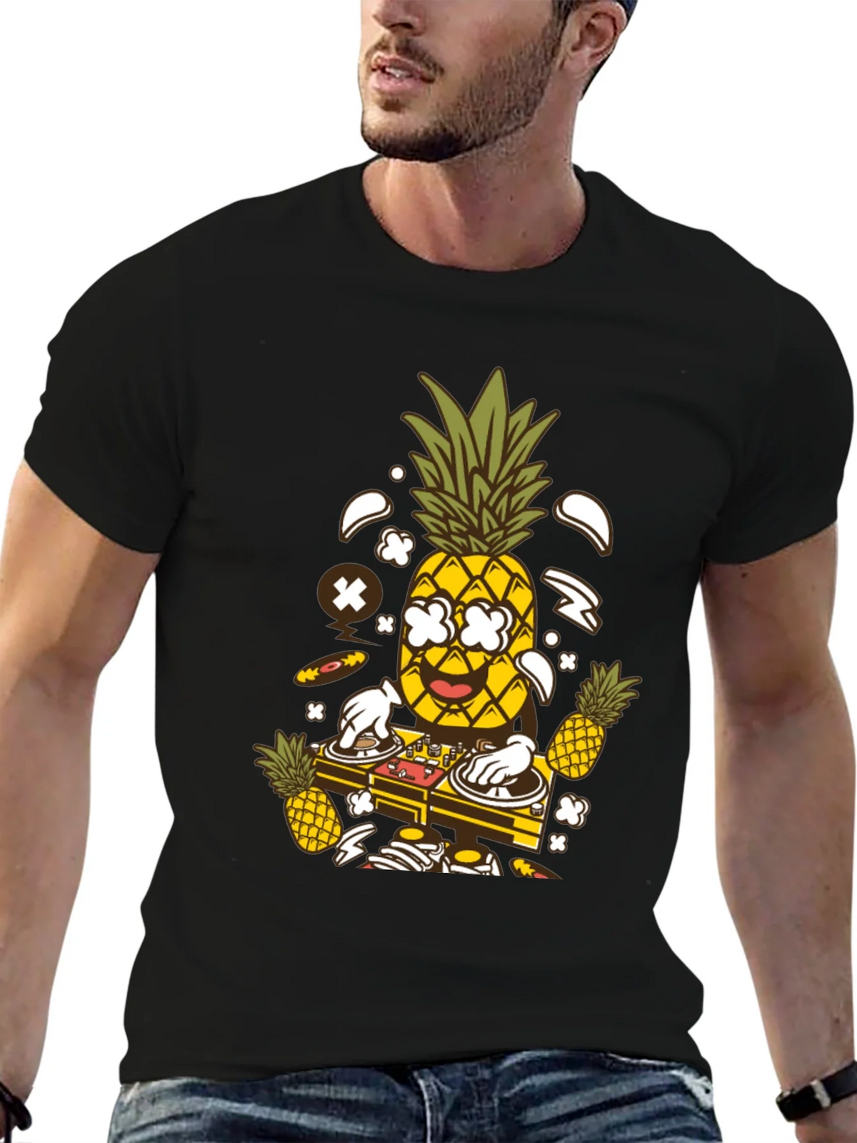 DJ Pineapple Graphic T-Shirt - Party Time! product image 9