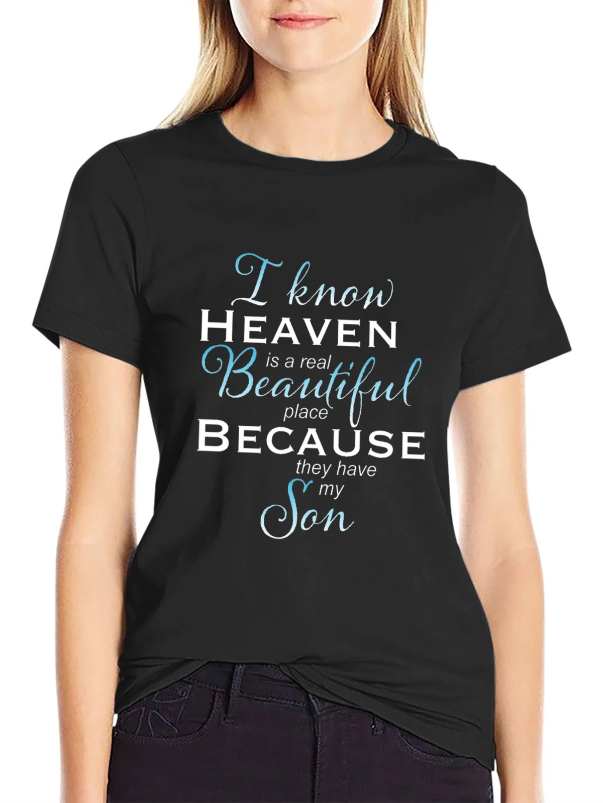 I Know Heaven T-Shirt - Memorial Son Tee product image 5