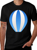 Blue Hot Air Balloon Graphic Tee product image 1