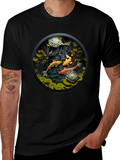 Koi Pond Graphic Tee - Stylish Black T-Shirt product image 1