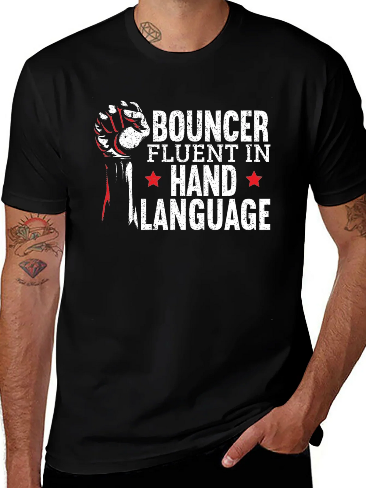 Bouncer Hand Language T-Shirt product image 1