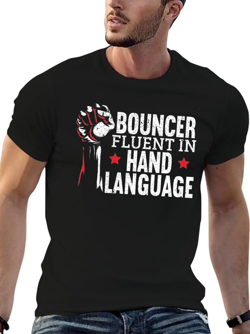 Bouncer Hand Language T-Shirt product image 9