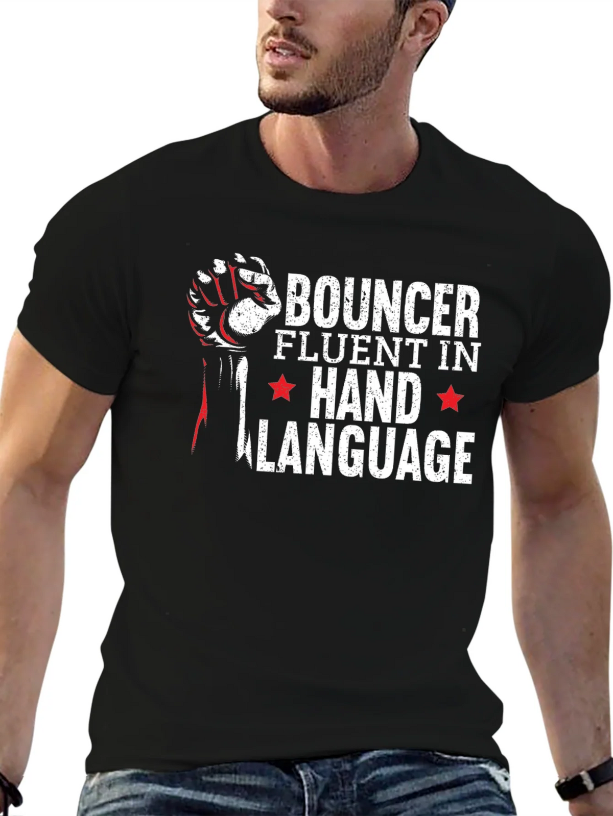 Bouncer Hand Language T-Shirt product image 9