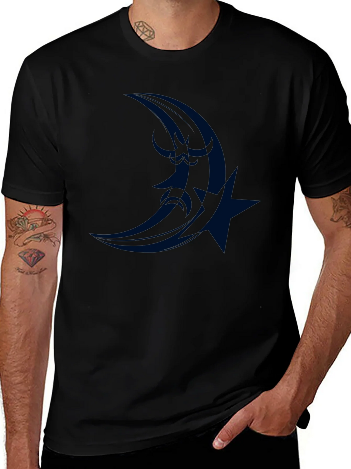 Moon & Star Graphic Tee - Stylish Comfort product image 1