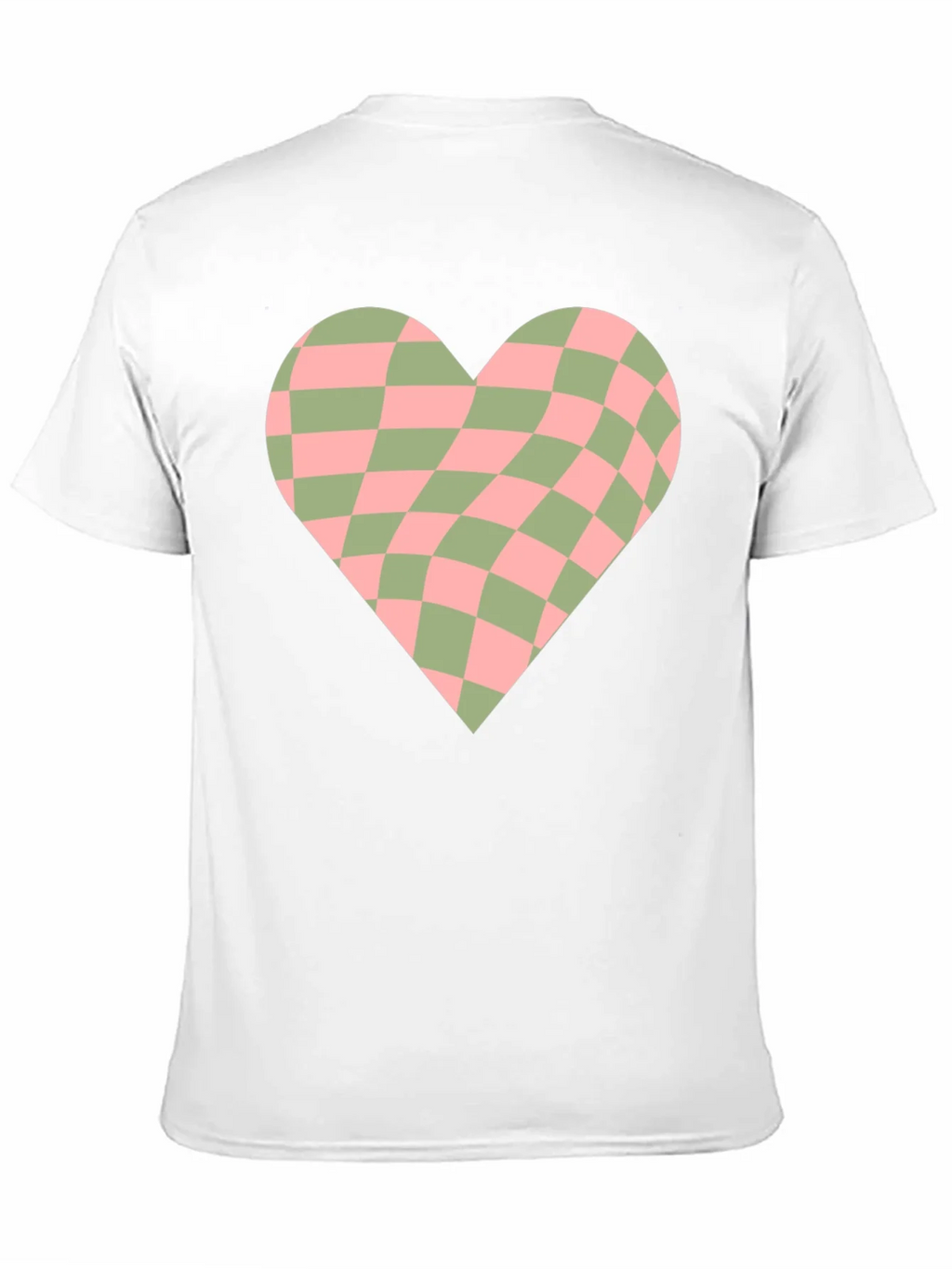 Retro Checkerboard Heart Graphic Tee product image 2