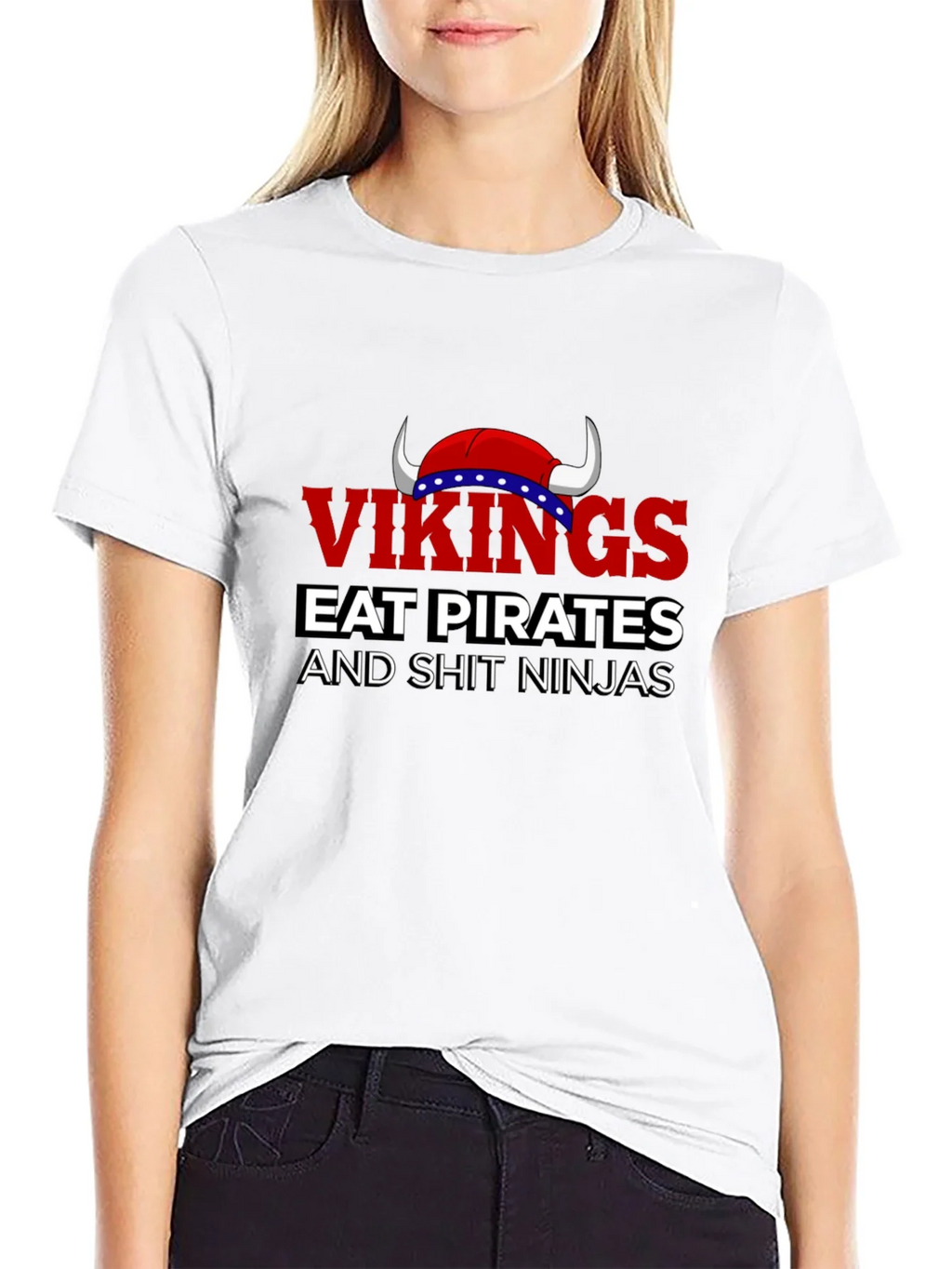 Vikings Eat Pirates Funny T-Shirt product image 9