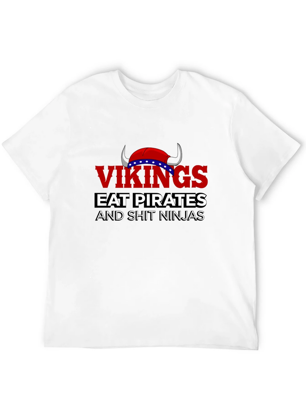 Vikings Eat Pirates Funny T-Shirt product image 3